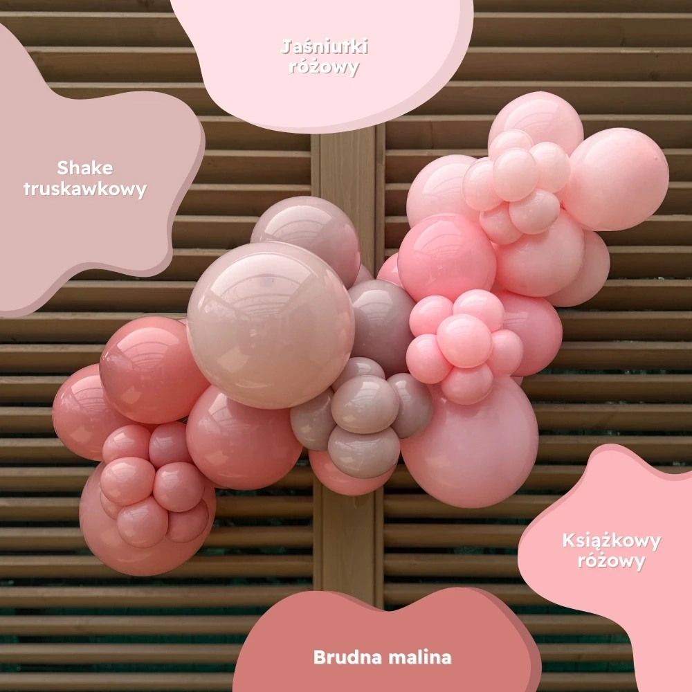 Balony lateksowe premium różowe.webp