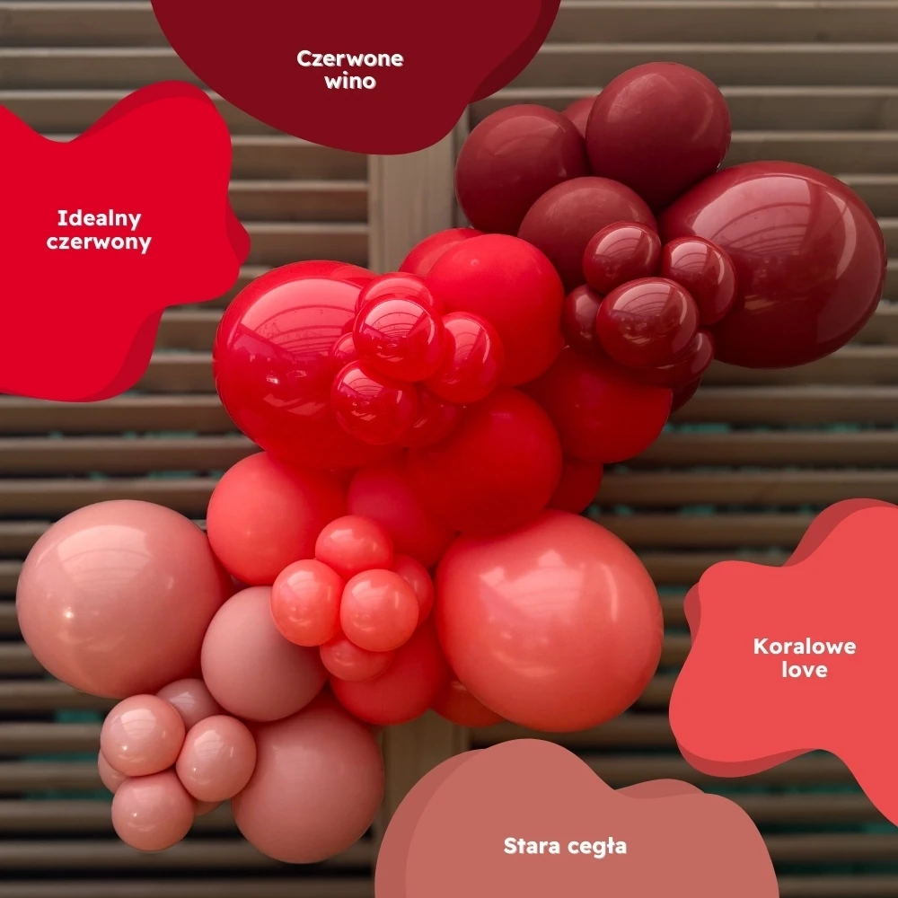 balony lateksowe czerwone bordowe koralowe cegła.webp