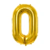 Balon foliowy Cyfra ''0'', 86cm, złoty.webp