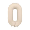 Balon foliowy Cyfra '0', 86cm, jasny beż.webp