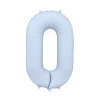 Balon foliowy Cyfra '0', 86cm, mglisty niebieski.webp