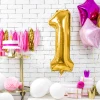 Balon foliowy Cyfra ''1'', 86cm, złoty1.webp