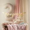 Balon foliowy Cyfra '2', 86cm, jasny beż2.webp