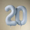 Balon foliowy Cyfra '2', 86cm, mglisty niebieski2.webp
