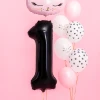 Balon foliowy Cyfra ''1'', 86cm, czarny2.webp