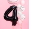 Balon foliowy Cyfra ''4'', 86cm, czarny1.webp