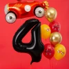 Balon foliowy Cyfra ''4'', 86cm, czarny2.webp
