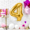Balon foliowy Cyfra ''4'', 86cm, złoty1.webp