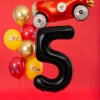 Balon foliowy Cyfra ''5'', 86cm, czarny 2.webp