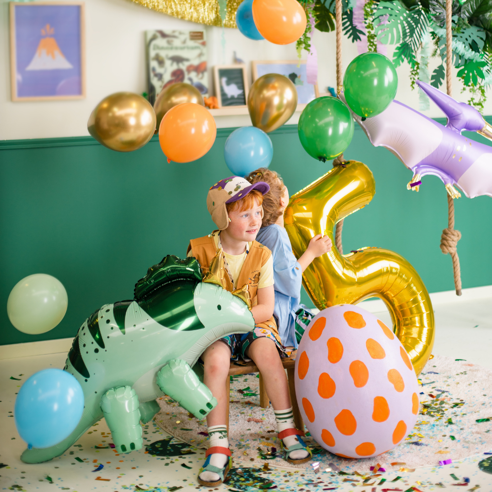 Balon foliowy Cyfra ''5'', 86cm, złoty3.webp
