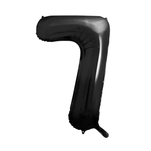 Balon foliowy Cyfra ''7'', 86cm, czarny