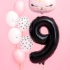 Balon foliowy Cyfra ''9'', 86cm, czarny2.webp