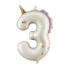 Balon foliowy Cyfra ''3'' Jednorożec, 93cm,.webp