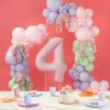 Balon foliowy Cyfra '4', 86cm, jasny różowy1.webp