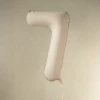 Balon foliowy Cyfra '7', 86cm, jasny beż1.webp