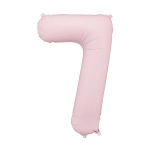 Balon foliowy Cyfra "7" 86cm, jasny różowy