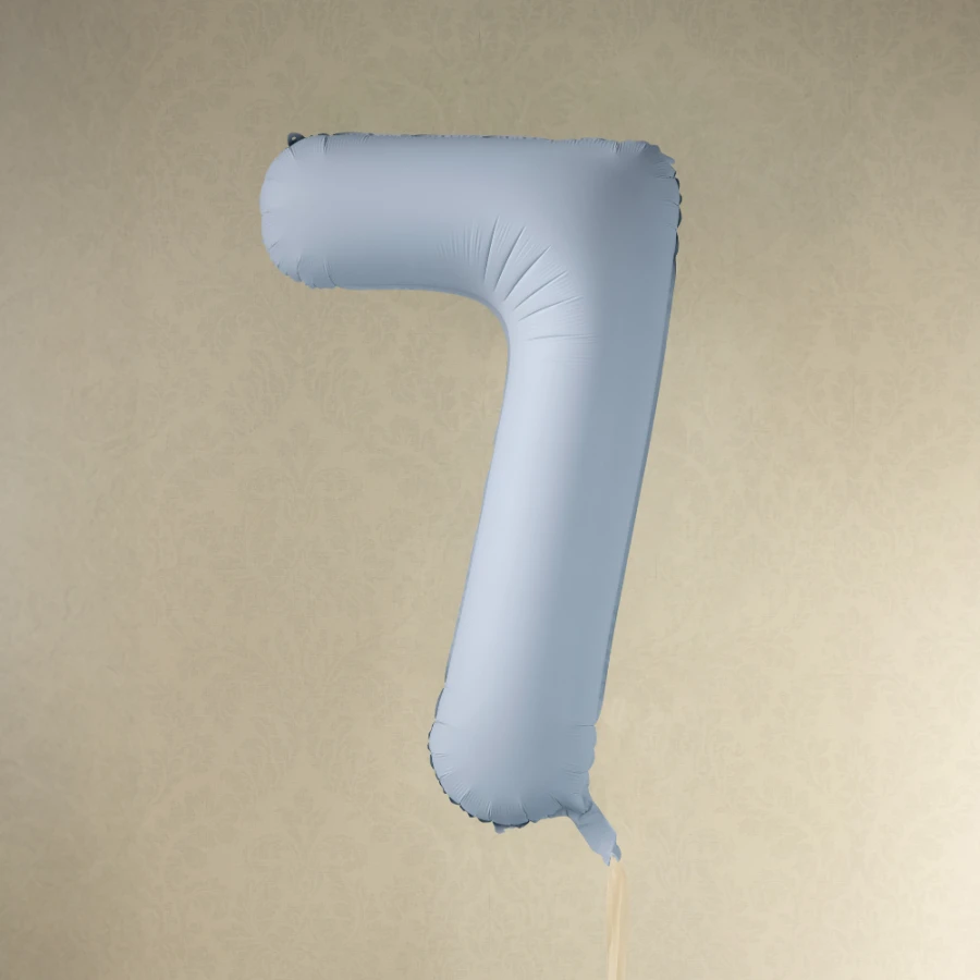 Balon foliowy Cyfra '7', 86cm, mglisty niebieski1.webp