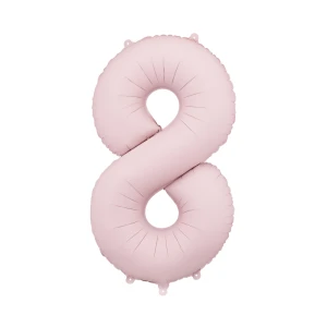 Balon foliowy Cyfra "8" 86cm, jasny różowy