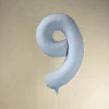 Balon foliowy Cyfra '9', 86cm, mglisty niebieski2.webp