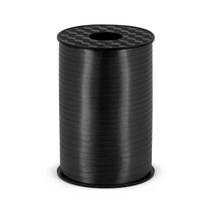 Wstążka plastikowa, czarny, 5mm/225m