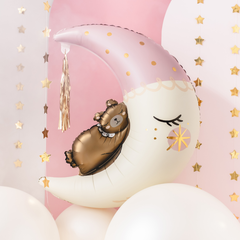 Balon foliowy Miś na księżycu, 80x98 cm, (2).webp