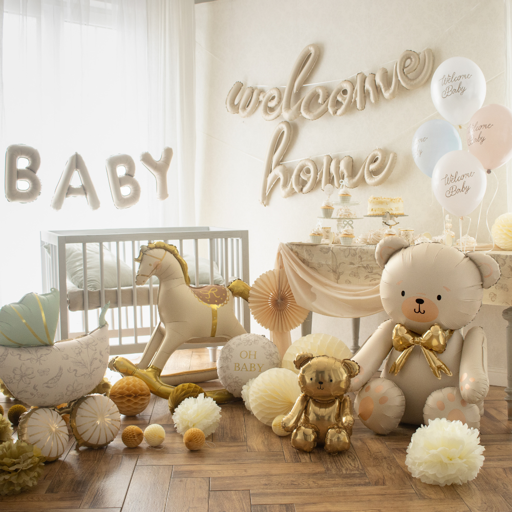 Balon foliowy Welcome Home, 335x71 cm, cappuccino (3).webp
