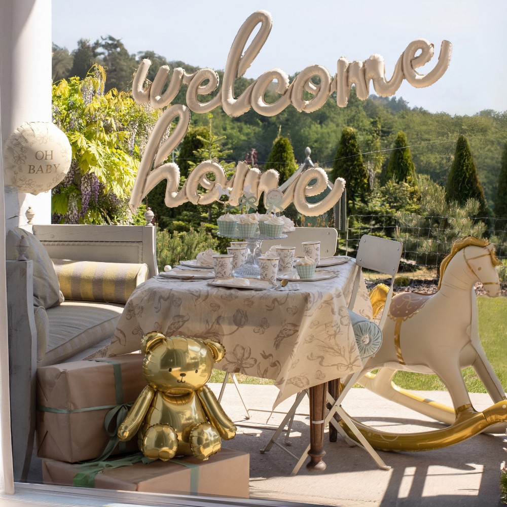 Balon foliowy Welcome Home, 335x71 cm, cappuccino (2).webp