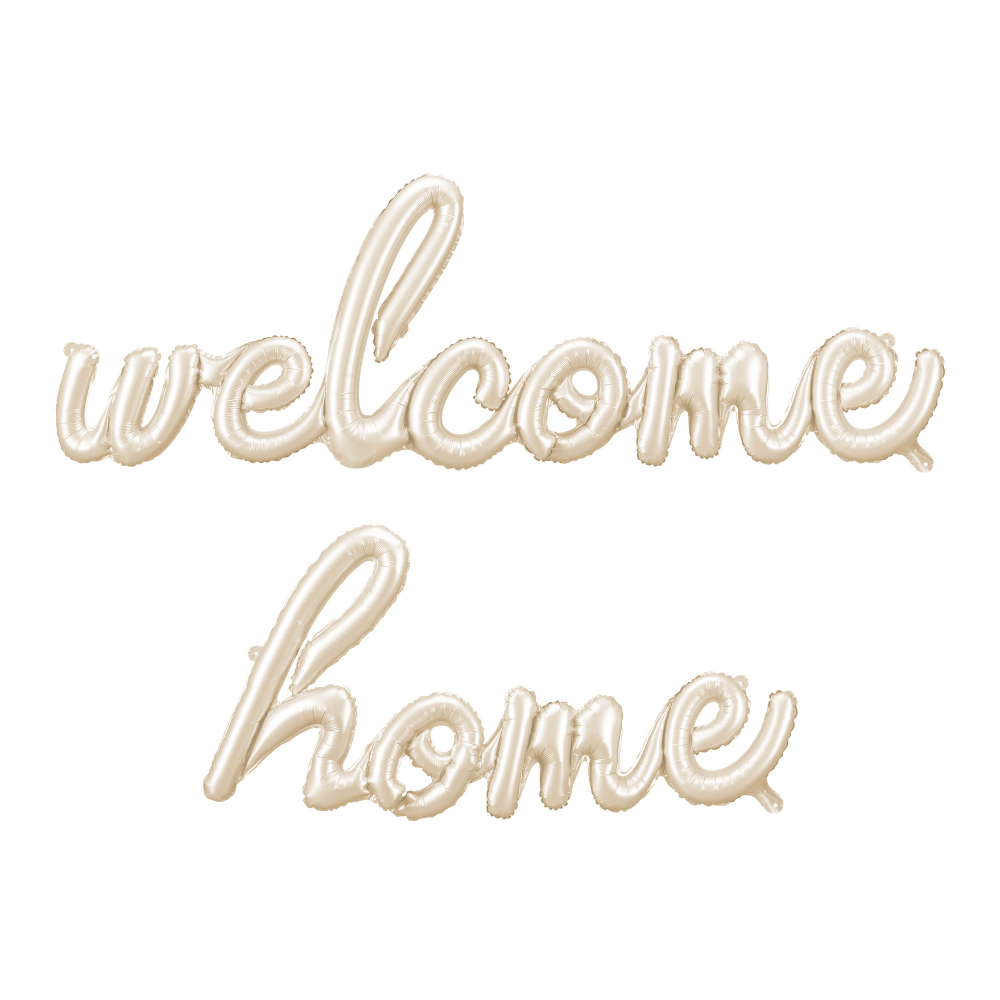 Balon foliowy Welcome Home, 335x71 cm, cappuccino.webp