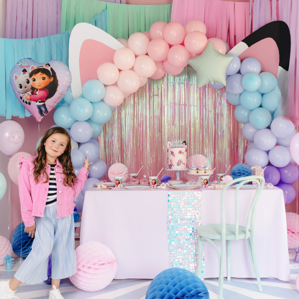 Balon foliowy serce Koci Domek Gabi, 35cm, mix (6).webp
