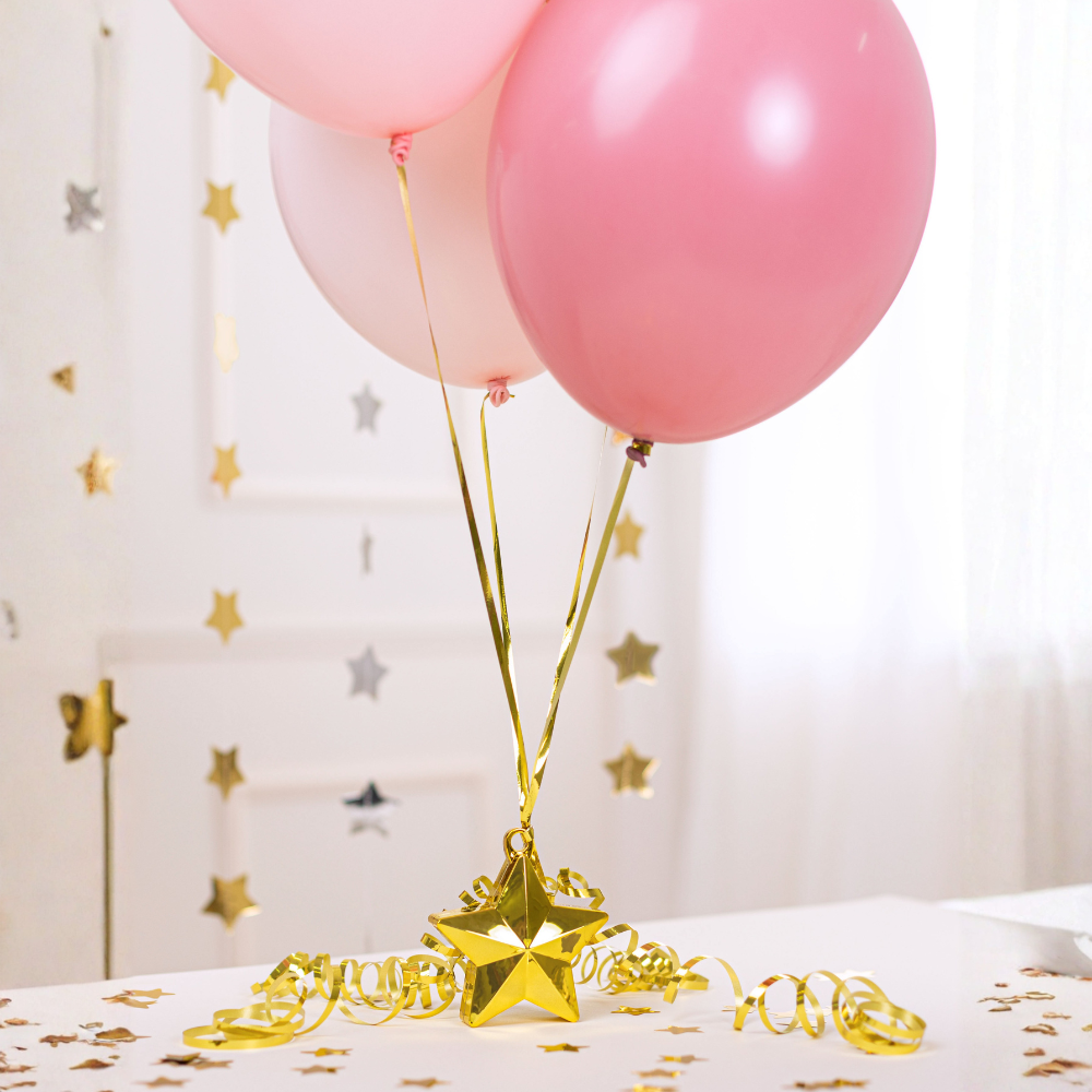 Ciężarek do balonów Gwiazdka, złoty.webp