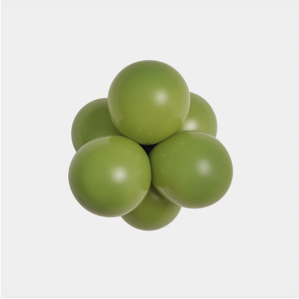 grecka oliwka balon lateksowy 12cm zielony.webp
