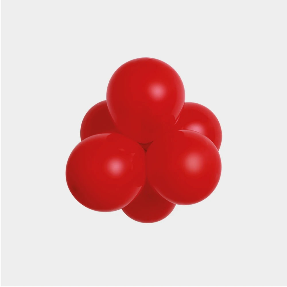 idealny czerwony balon lateksowy 12cm czerwony.webp