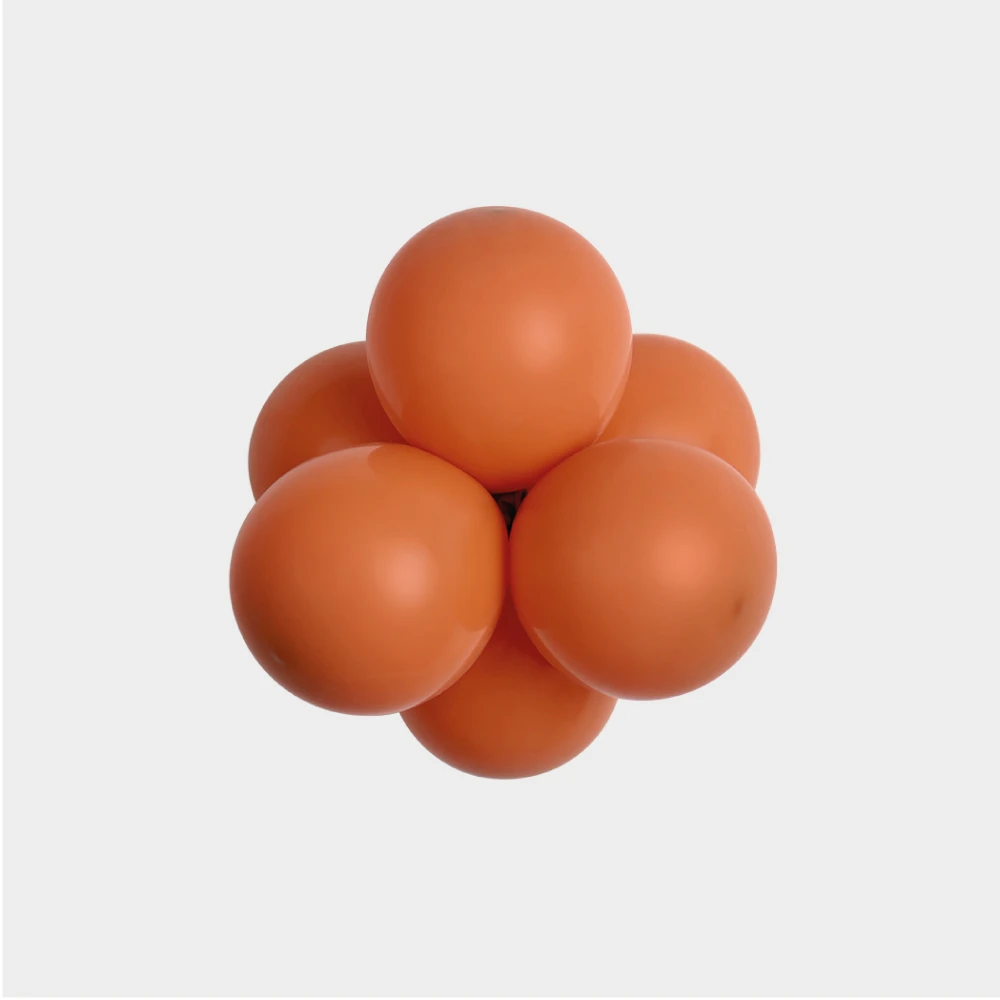 karmelek balon lateksowy 12cm pomarańczowy.webp