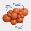 karmelek balon lateksowy girlanda z rozmiarami pomarańczowy.webp