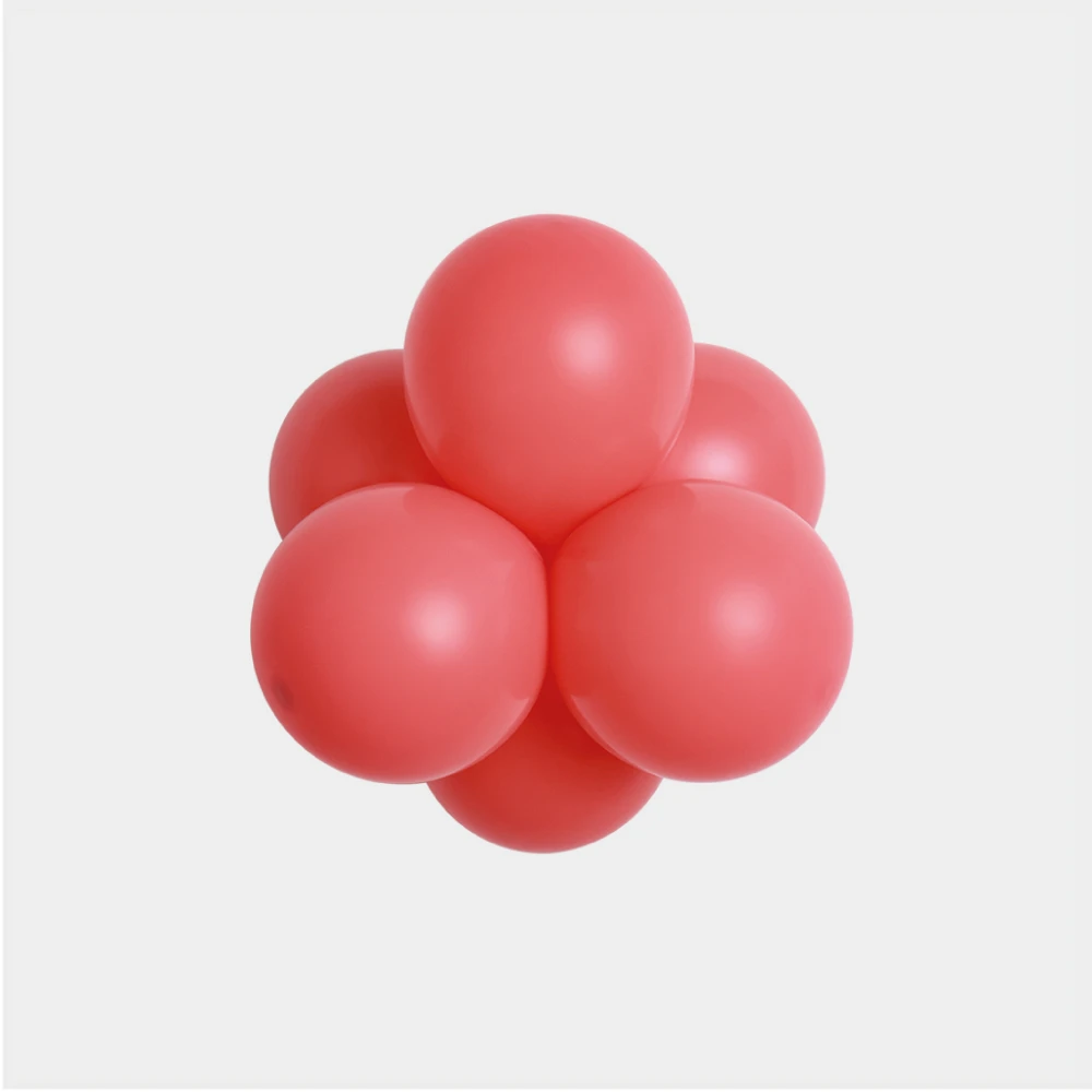 Koralowe love balon lateksowy 12cm pomarańczowy.webp