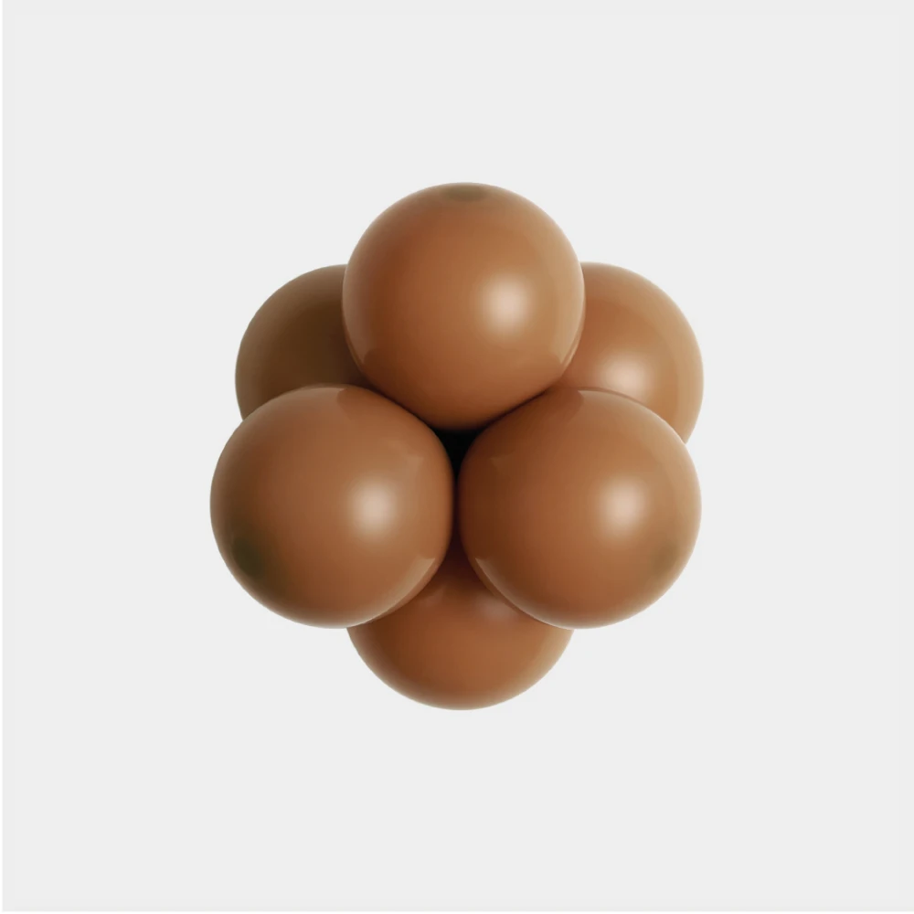 pyszne toffi balon lateksowy 12cm brązowy.webp