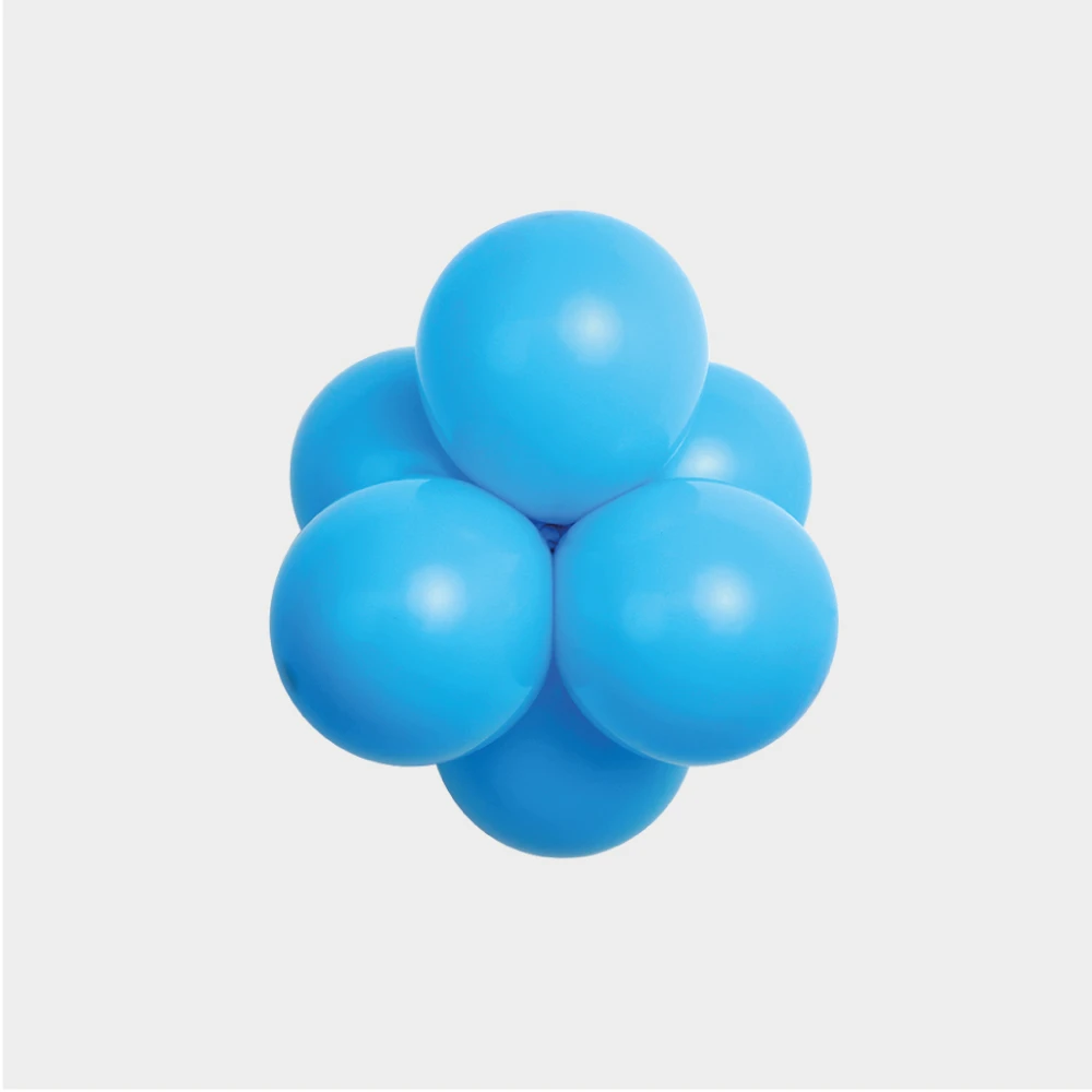 smerfna kraina balon lateksowy 12cm niebieski.webp
