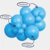 smerfna kraina balon lateksowy girlanda z rozmiarami niebieski.webp