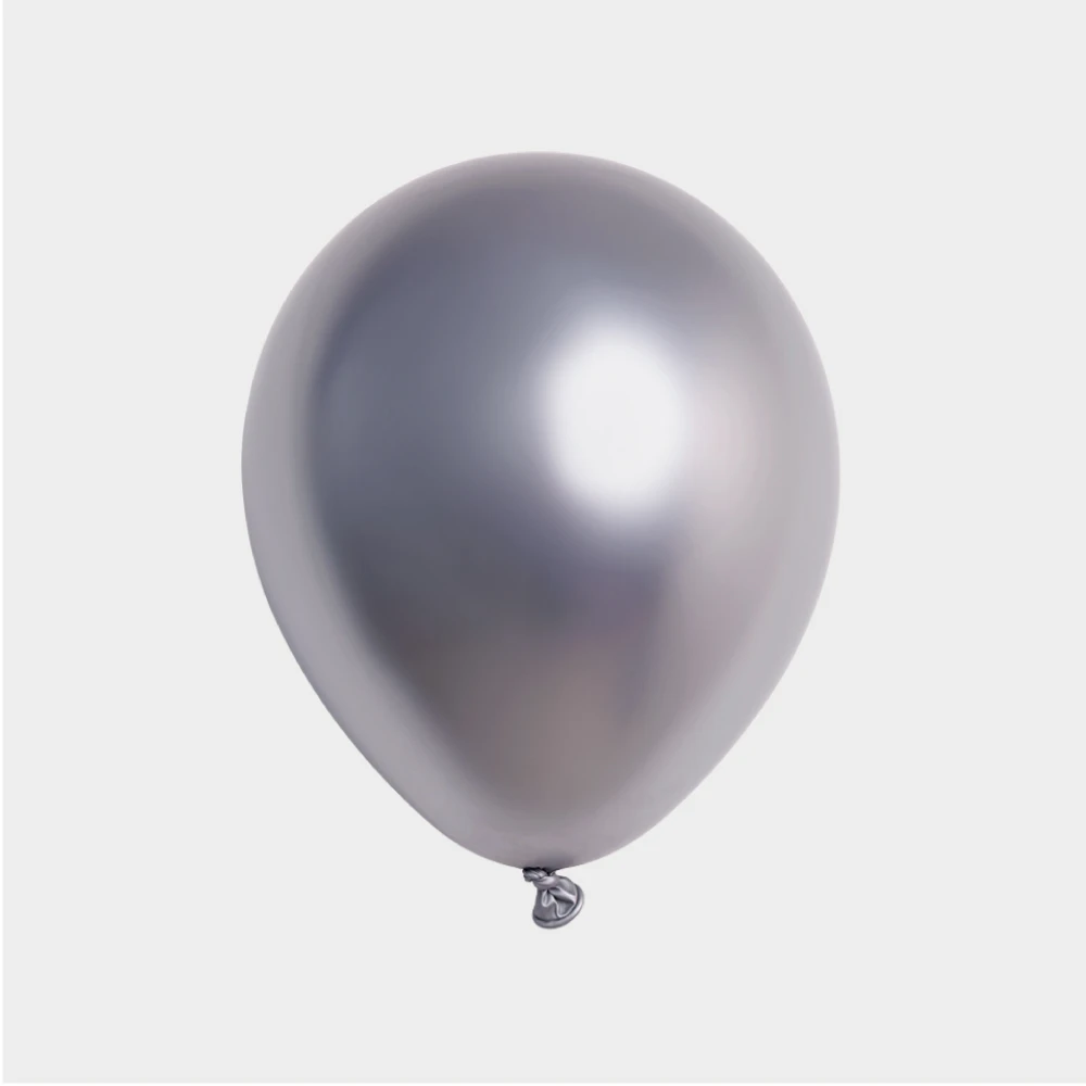 klasyczny srebrny balon lateksowy 30cm srebrny.webp