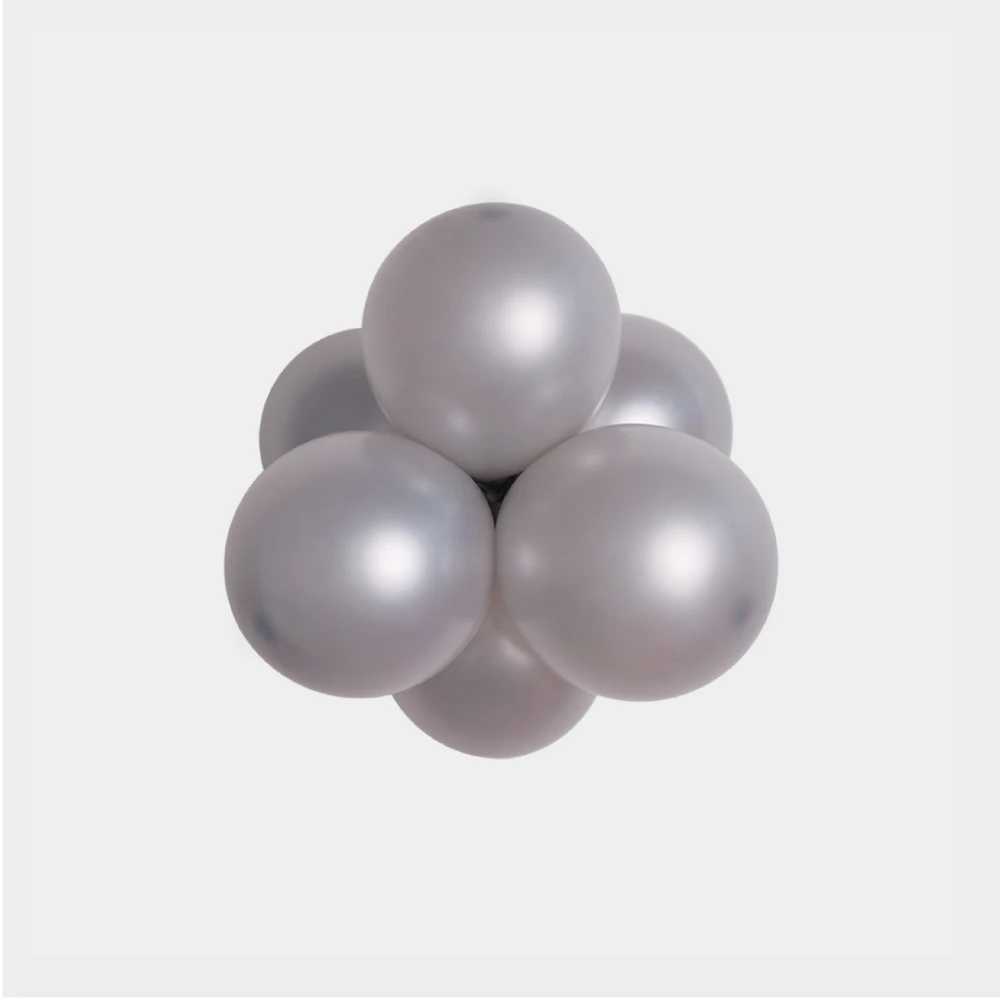 srebrny pyl balon lateksowy 12cm srebrny.webp