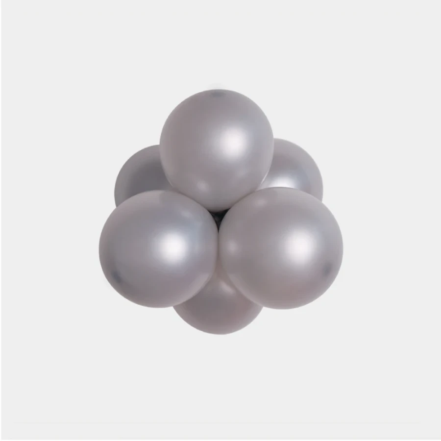 srebrny pyl balon lateksowy 12cm srebrny.webp