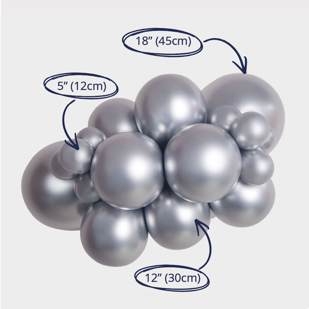 srebrne balony girlanda.webp