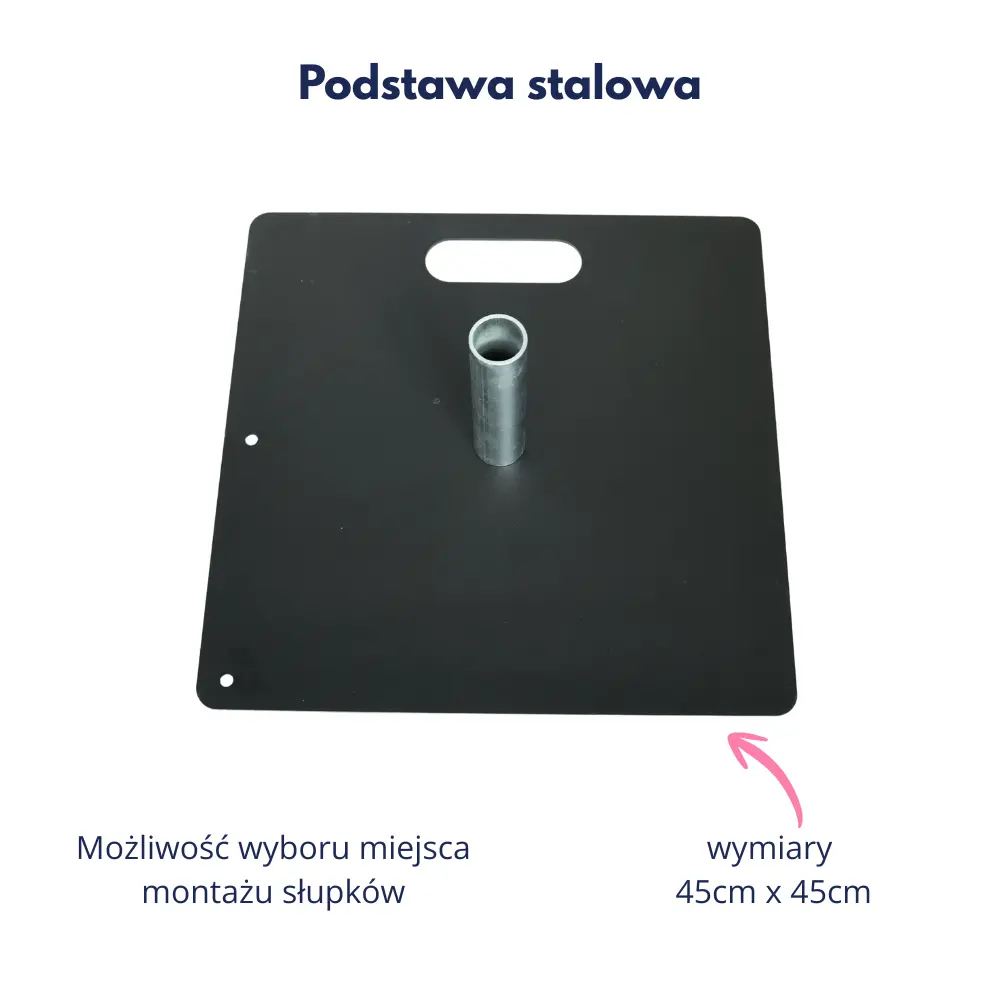 Podstawa stalowa 45x45cm