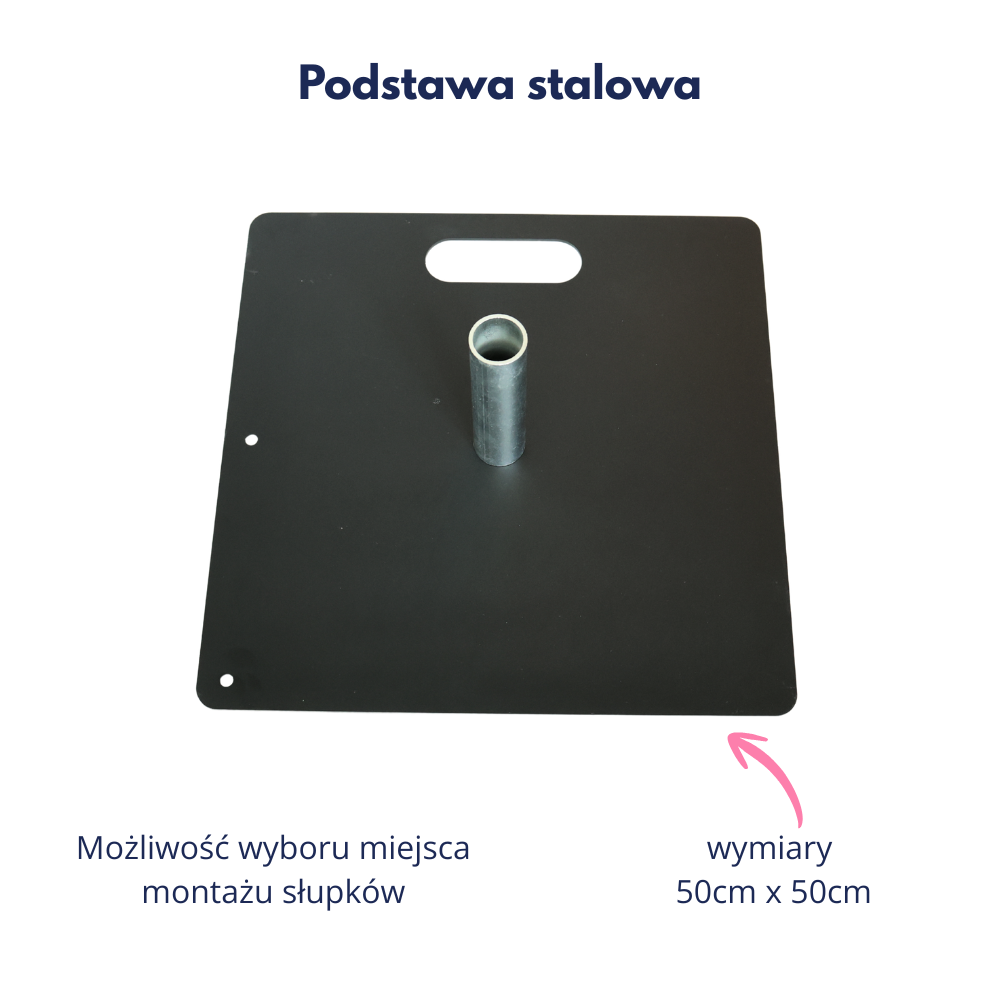 Podstawa stalowa 50x50cm