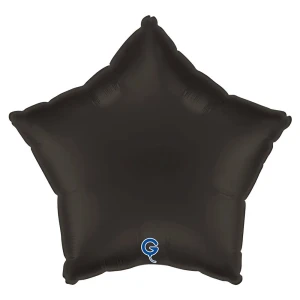 Balon foliowy Gwiazdka 18" (45 cm) Antracyt, satynowy