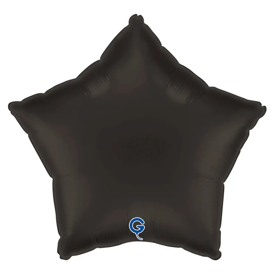 Balon foliowy Gwiazdka 18" (45 cm) Satynowa Antracyt