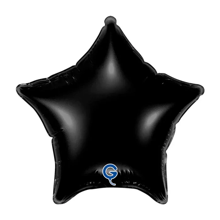 Balon foliowy Gwiazdka 18" (45 cm) Czarna