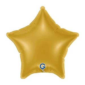 Balon foliowy Gwiazdka 18" (45 cm) Złoty