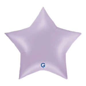 Balon foliowy Gwiazdka 18" (45 cm) Liliowy, matowy