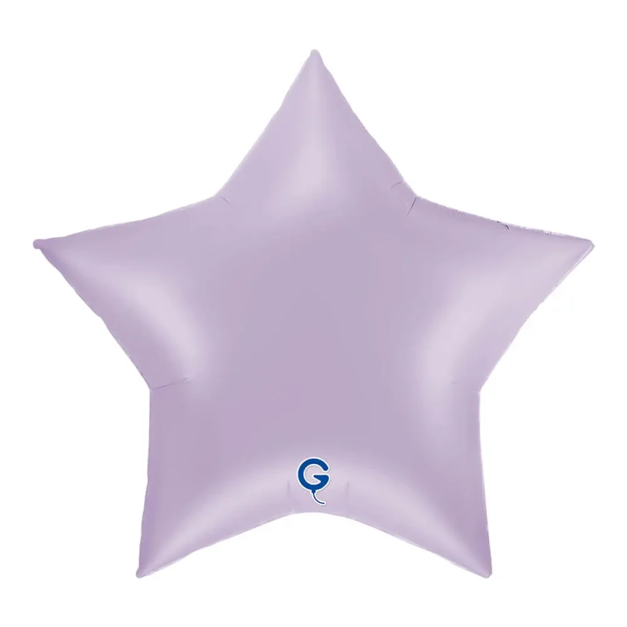 Balon foliowy Gwiazdka 18" (45 cm) Liliowa, matowa